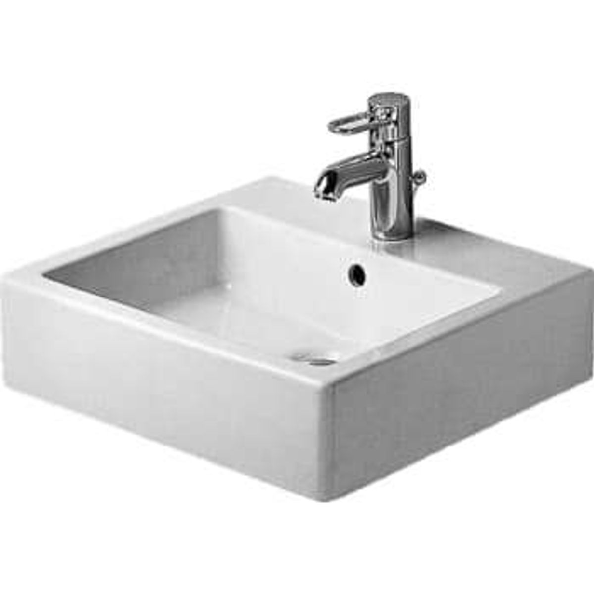 Duravit Vero vask 50 cm slebet kant med hanehul