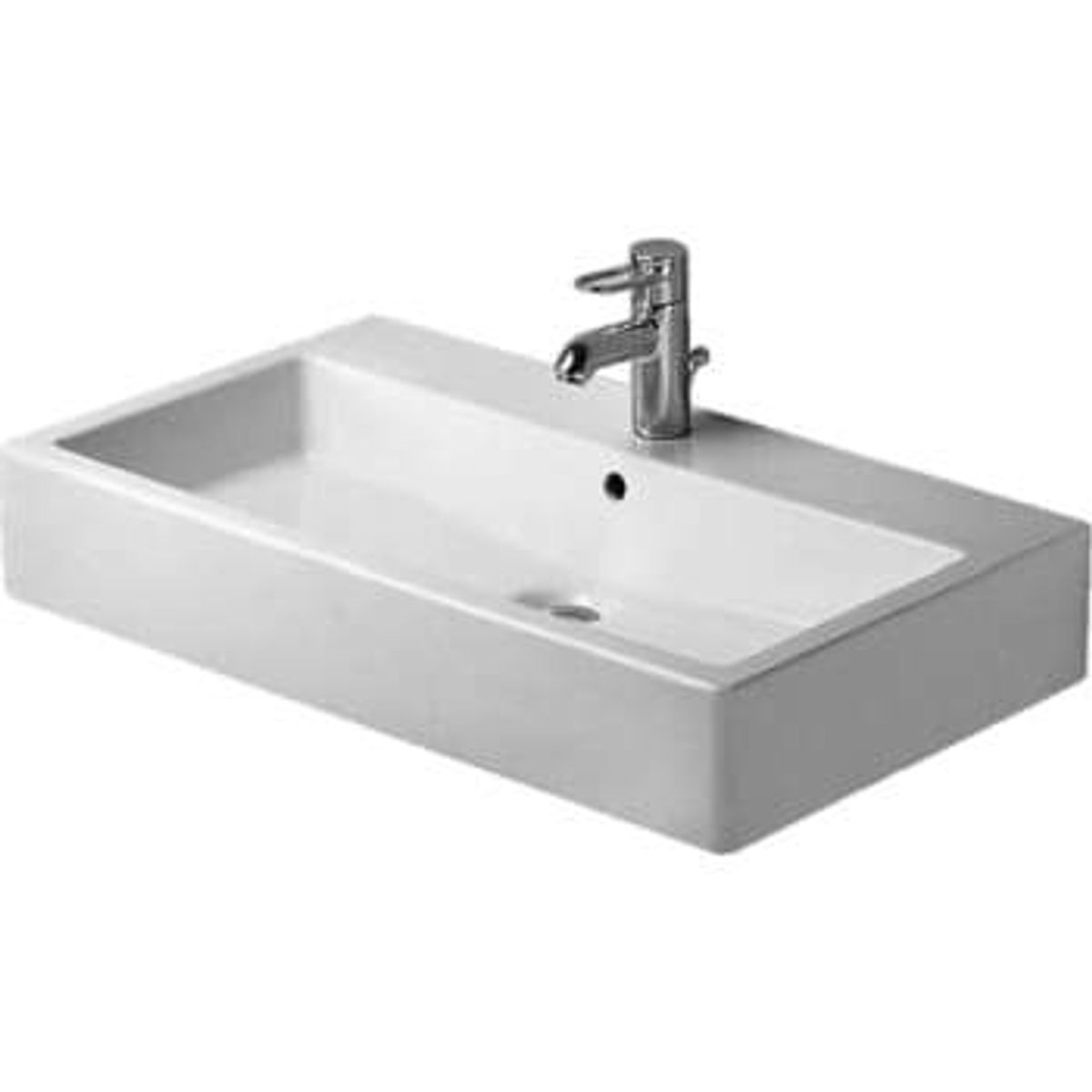 Duravit Vero vask til væg med hanehul 70 x 47 cm