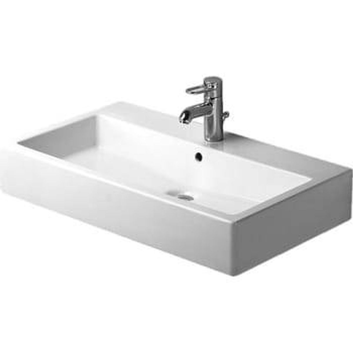 Duravit Vero vask 80 cm slebet kant med hanehul