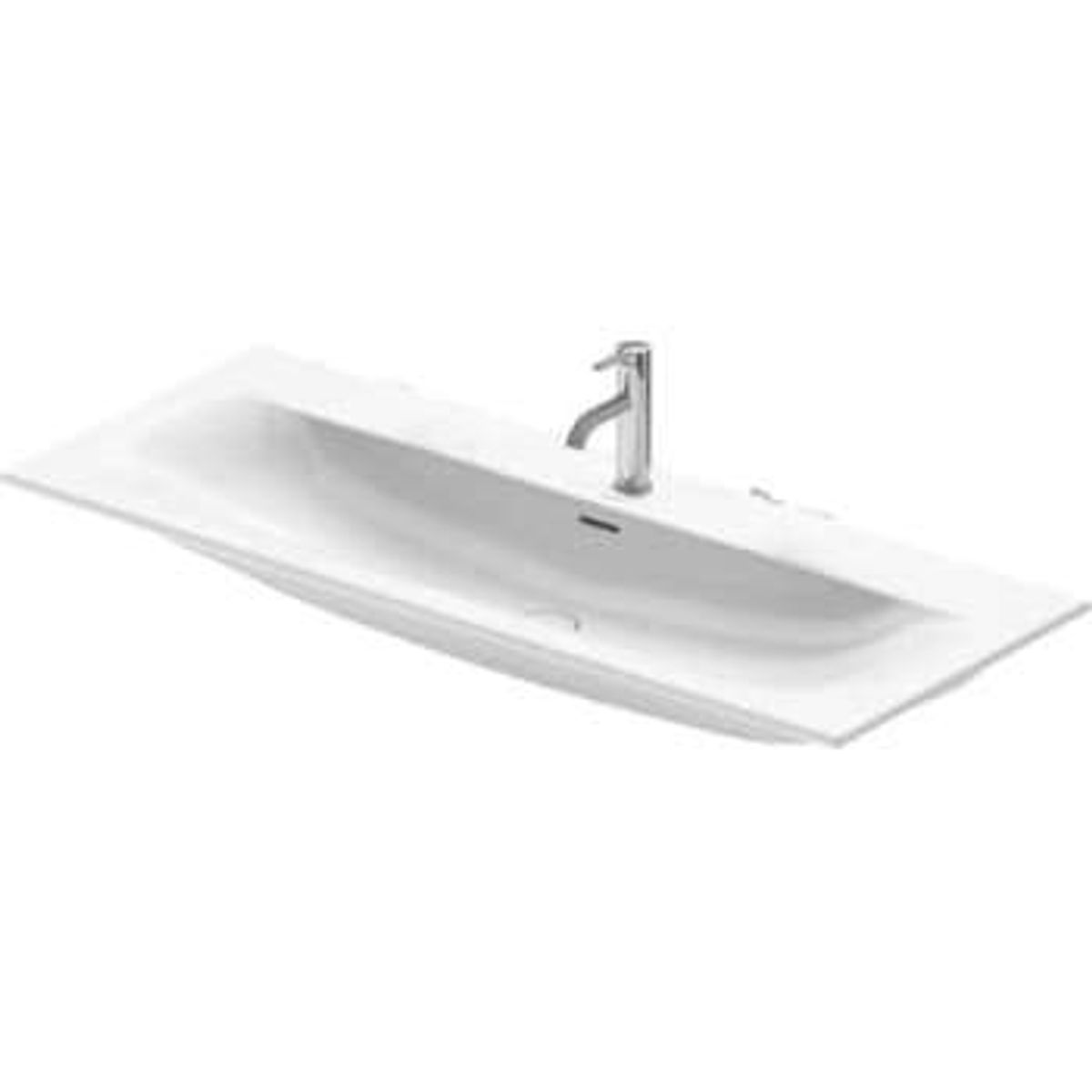 Duravit Viu vask 123x49cm med hanehul og WonderGliss