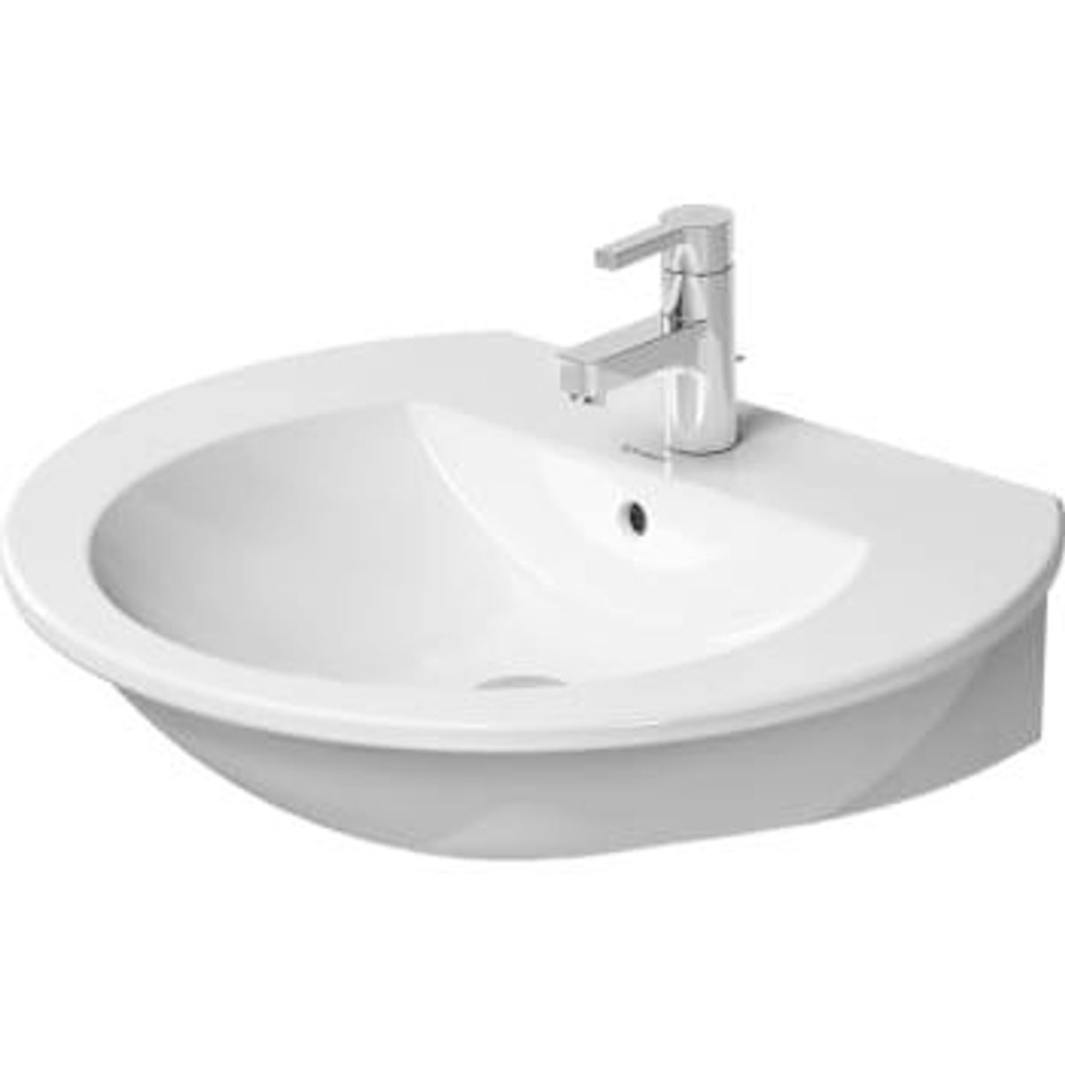 Duravit Darling new vask 65 cm med hanehul og wondergliss