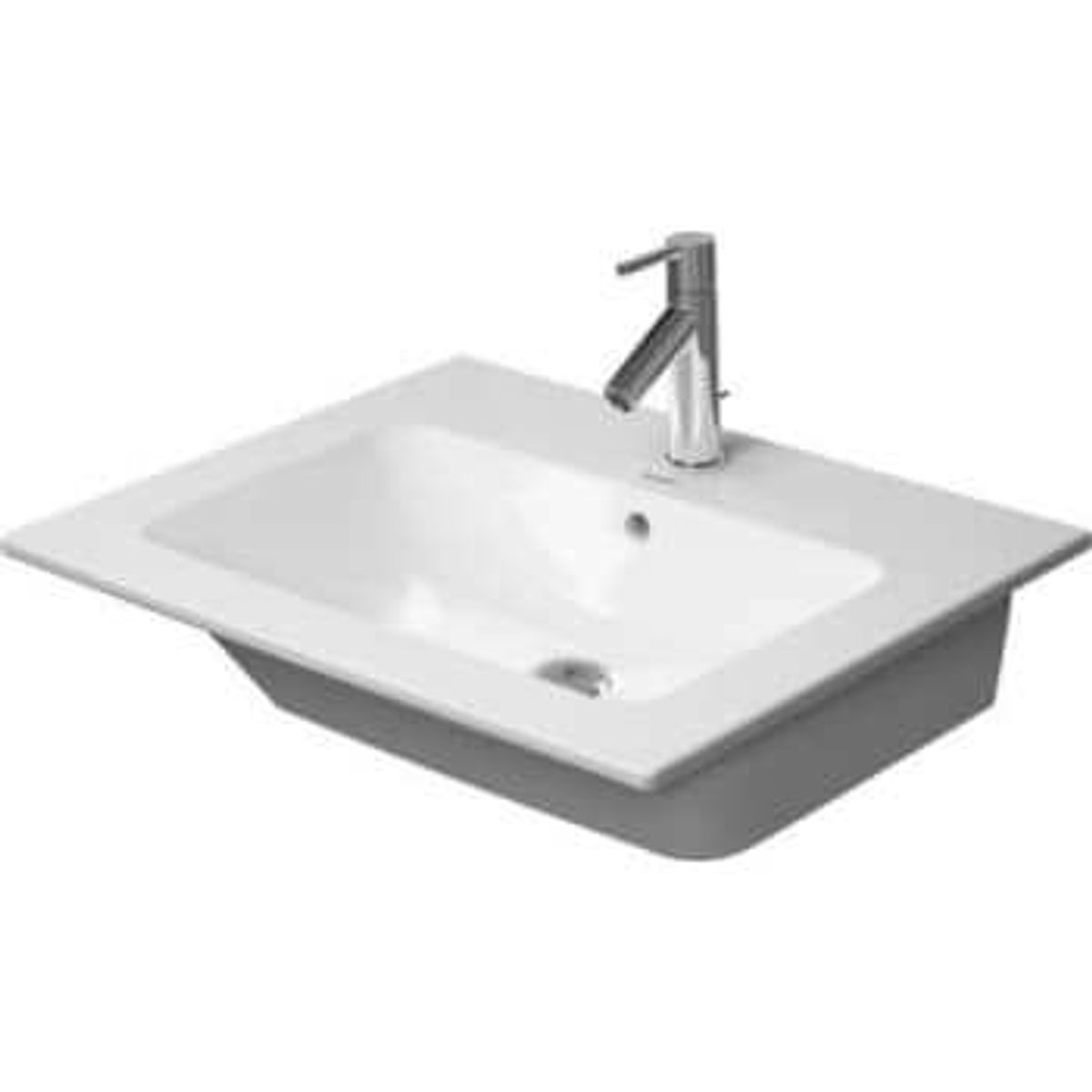 Duravit ME by Starck vask 63x49cm med hanehul og overløb