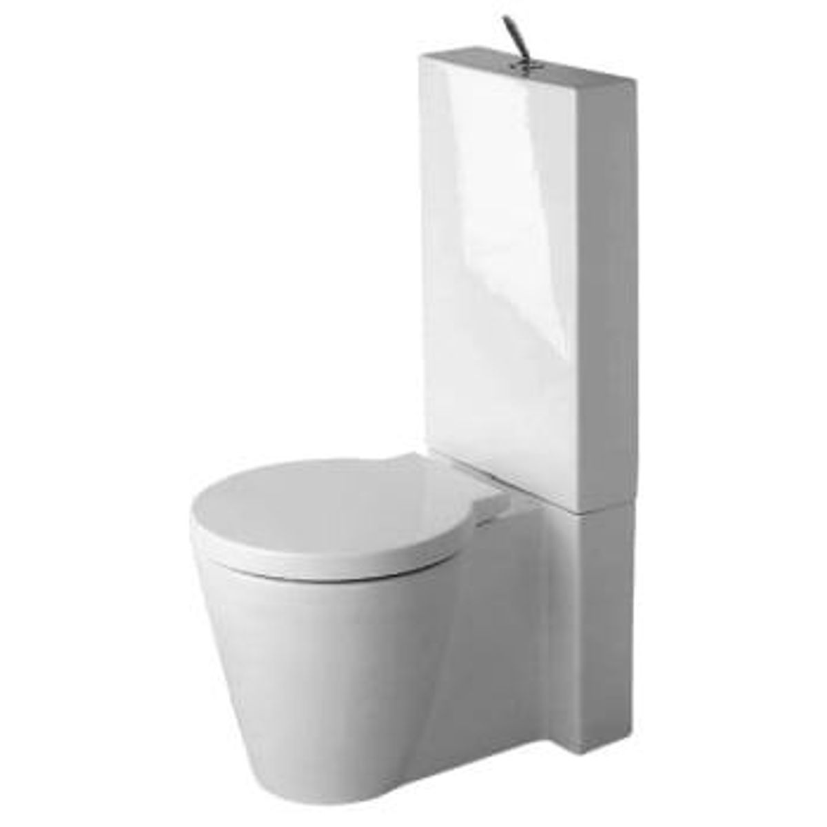 Duravit Starck 1 toilet back-to-wall, wondergliss