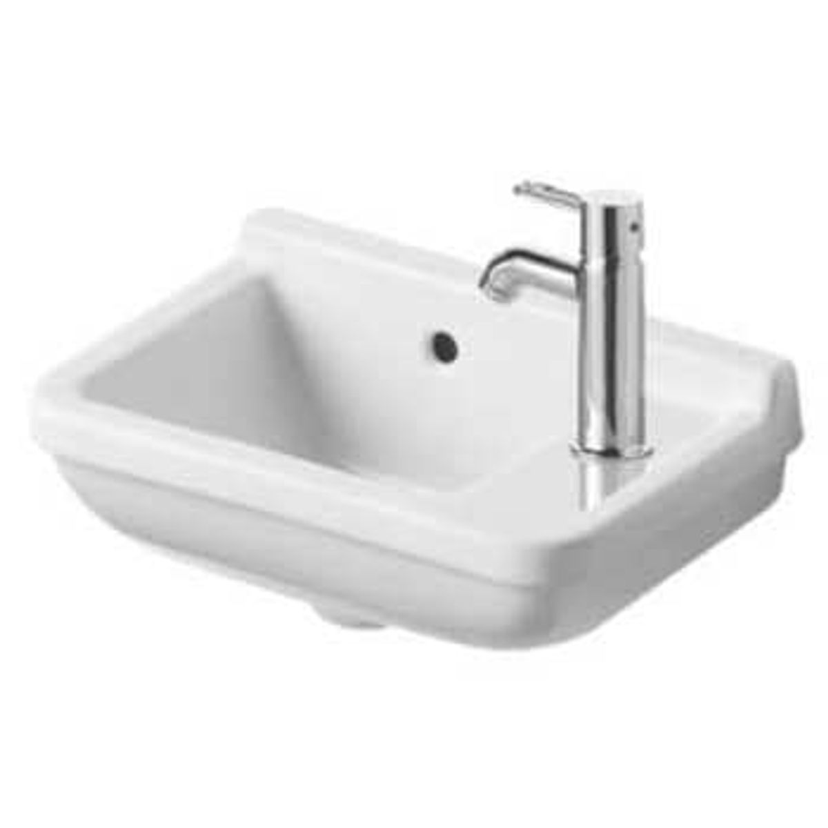 Duravit Starck 3 vask 40 cm hanehul til højre