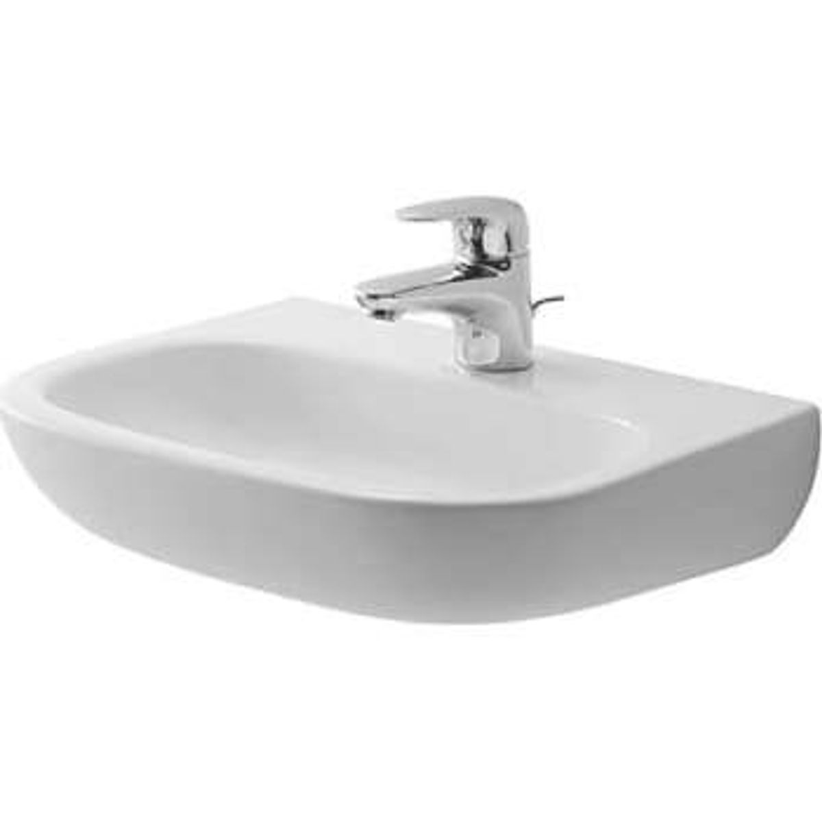 Duravit D-Code håndvask 45 x 34 cm til væg uden hanehul