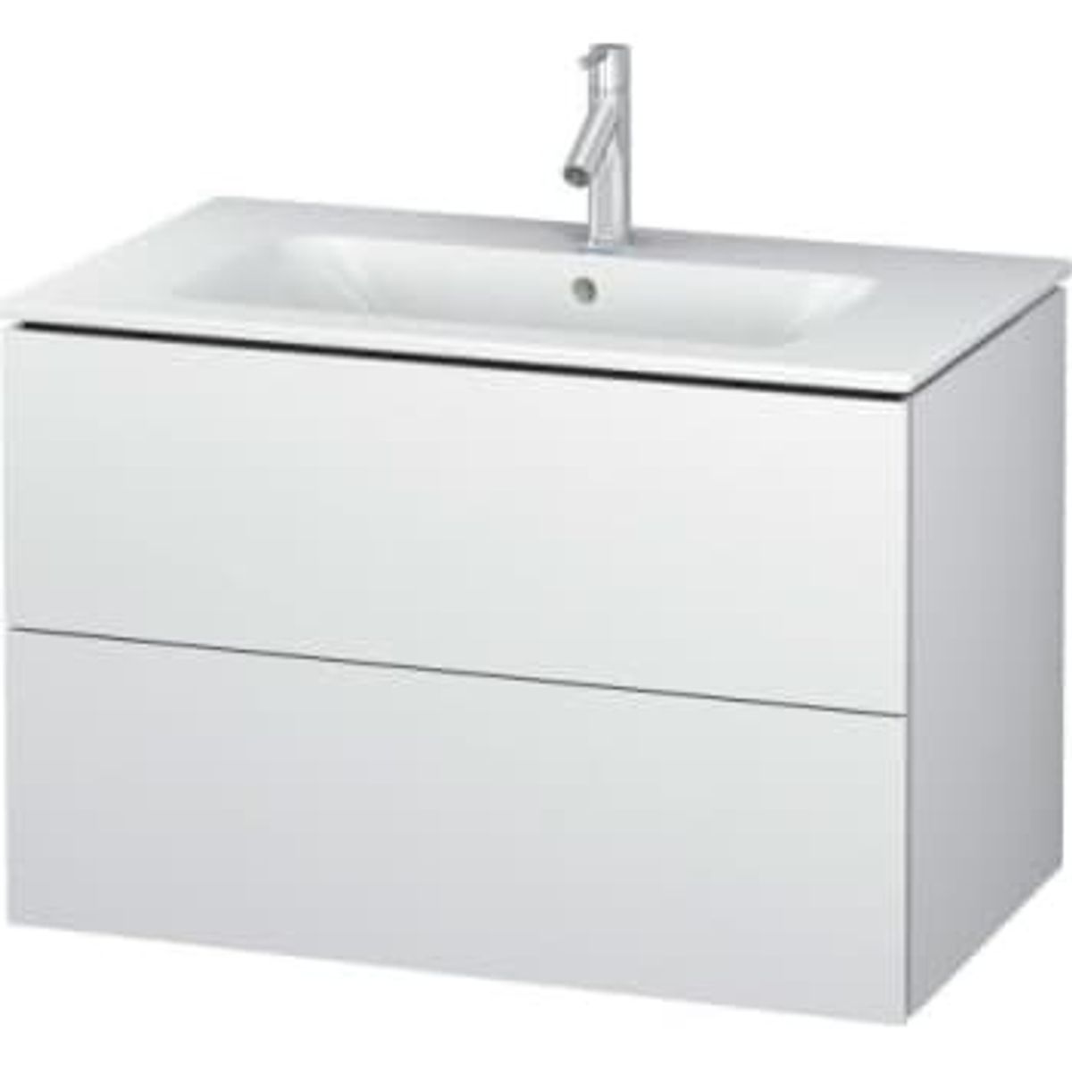 Duravit L-Cube vaskeskab 82x48,1cm, 2 skuffer, hvid mat