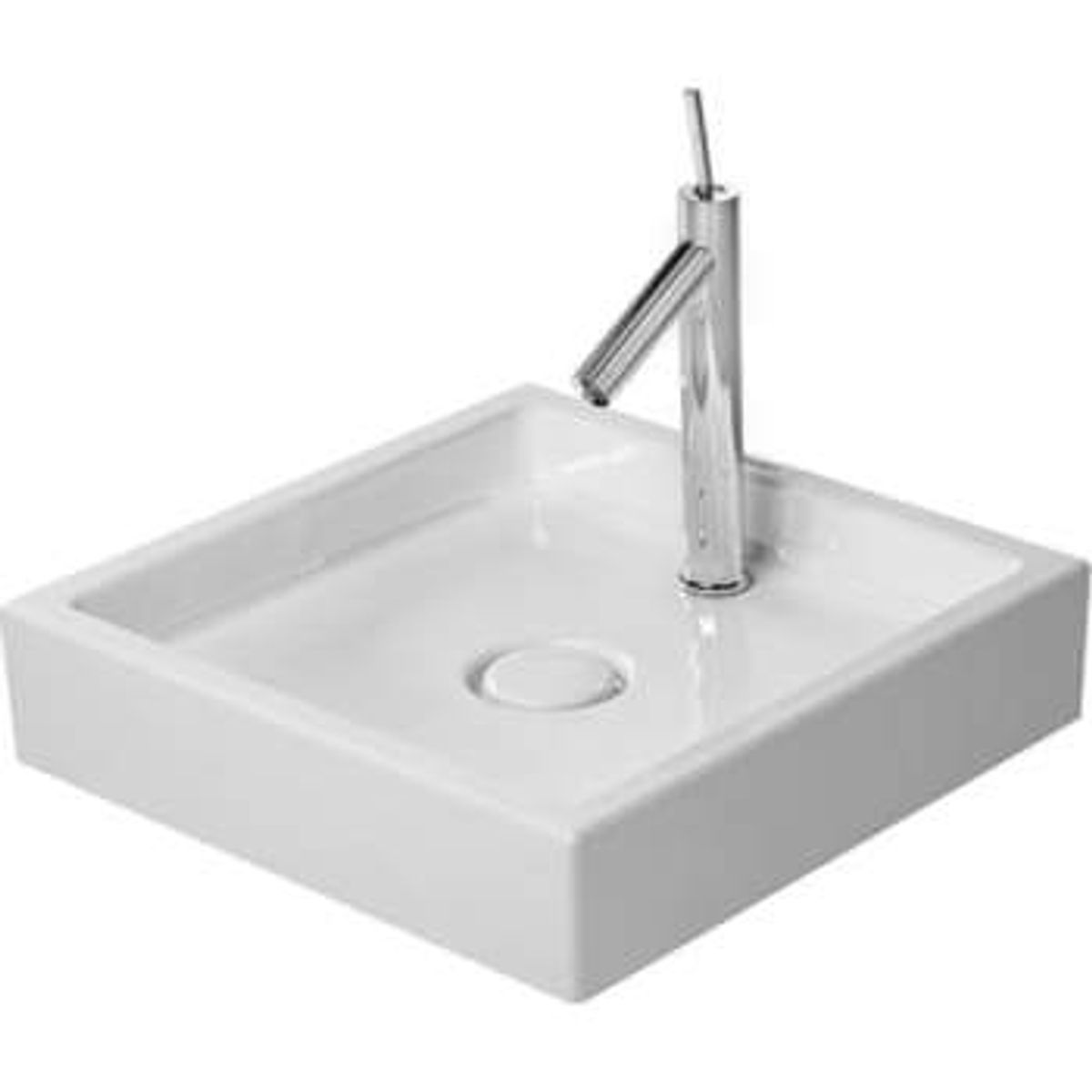 Duravit Starck 1 bowle 47 x 47 cm med hanehul og slebet kant