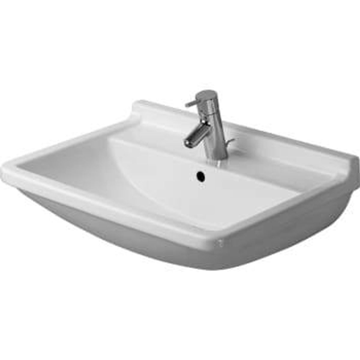 Duravit Starck 3 vask 60cm hanehul