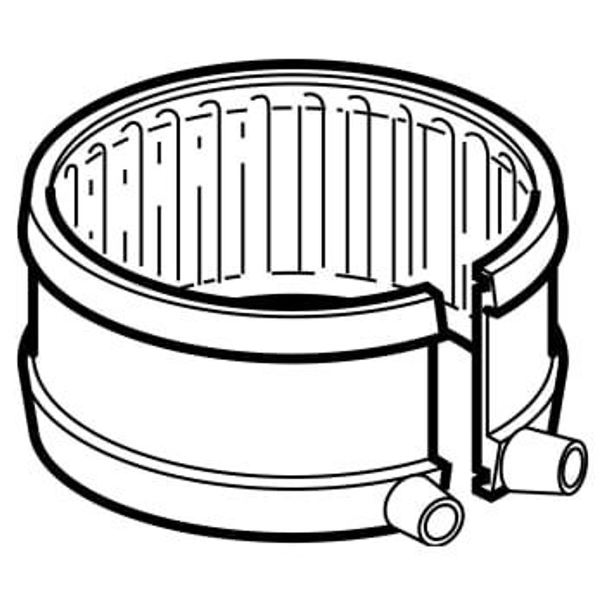 75 mm Fix-bånd sort PEH Geberit