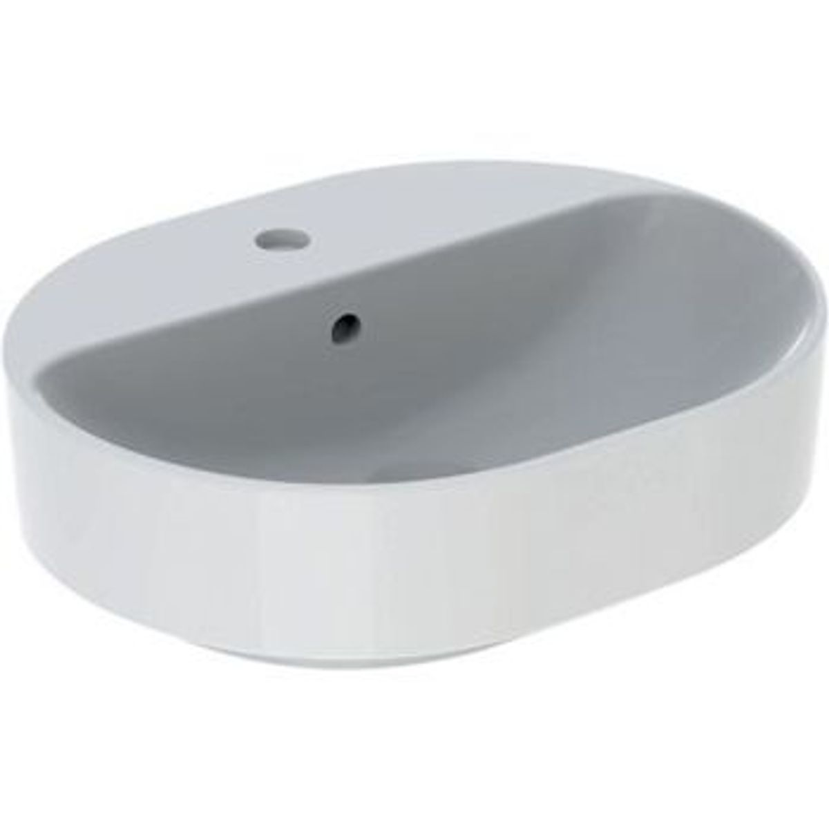 Geberit variform vask bordst. ellipse 50x40cm kt