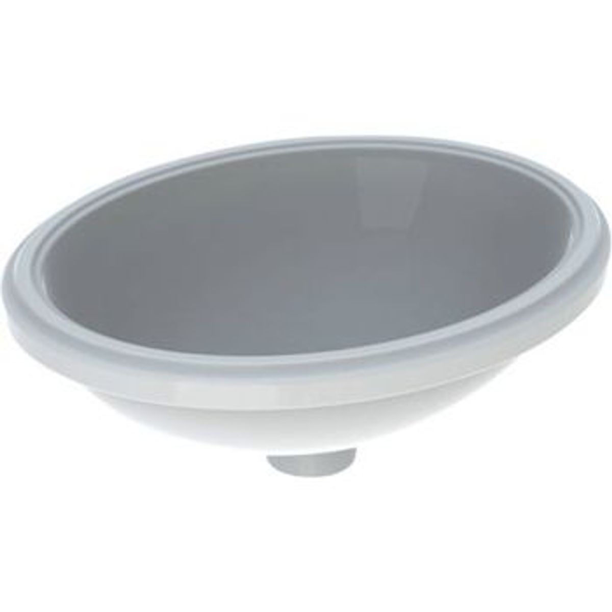 Geberit variform vask underl. oval 42cm, hvid