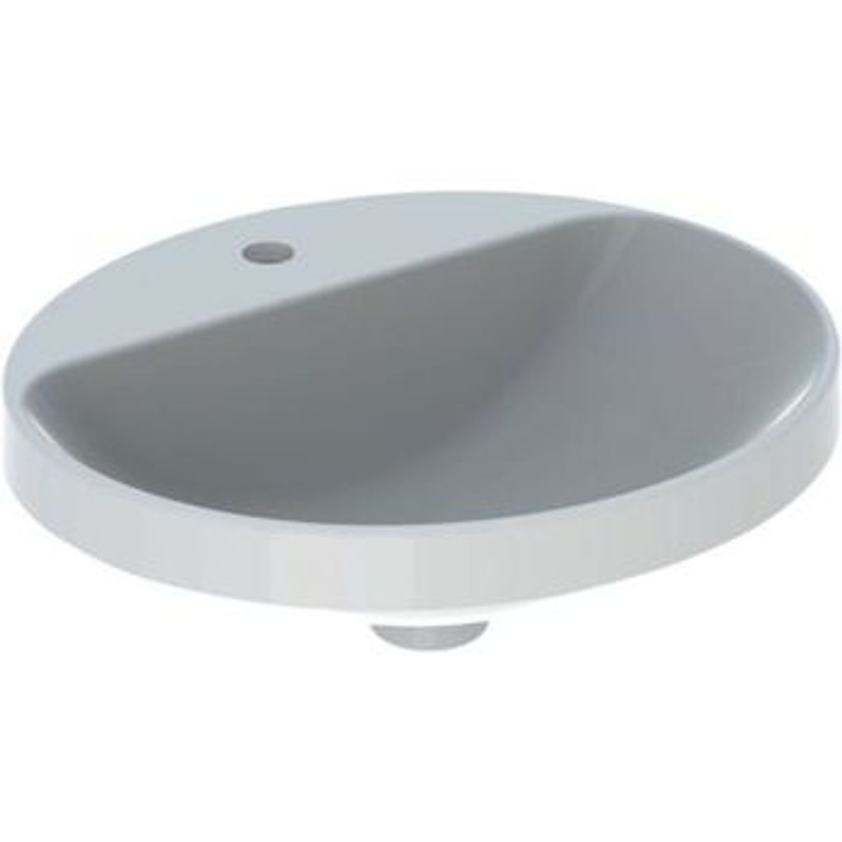 Geberit variform vask t/indb. oval 50x45 hvid kt