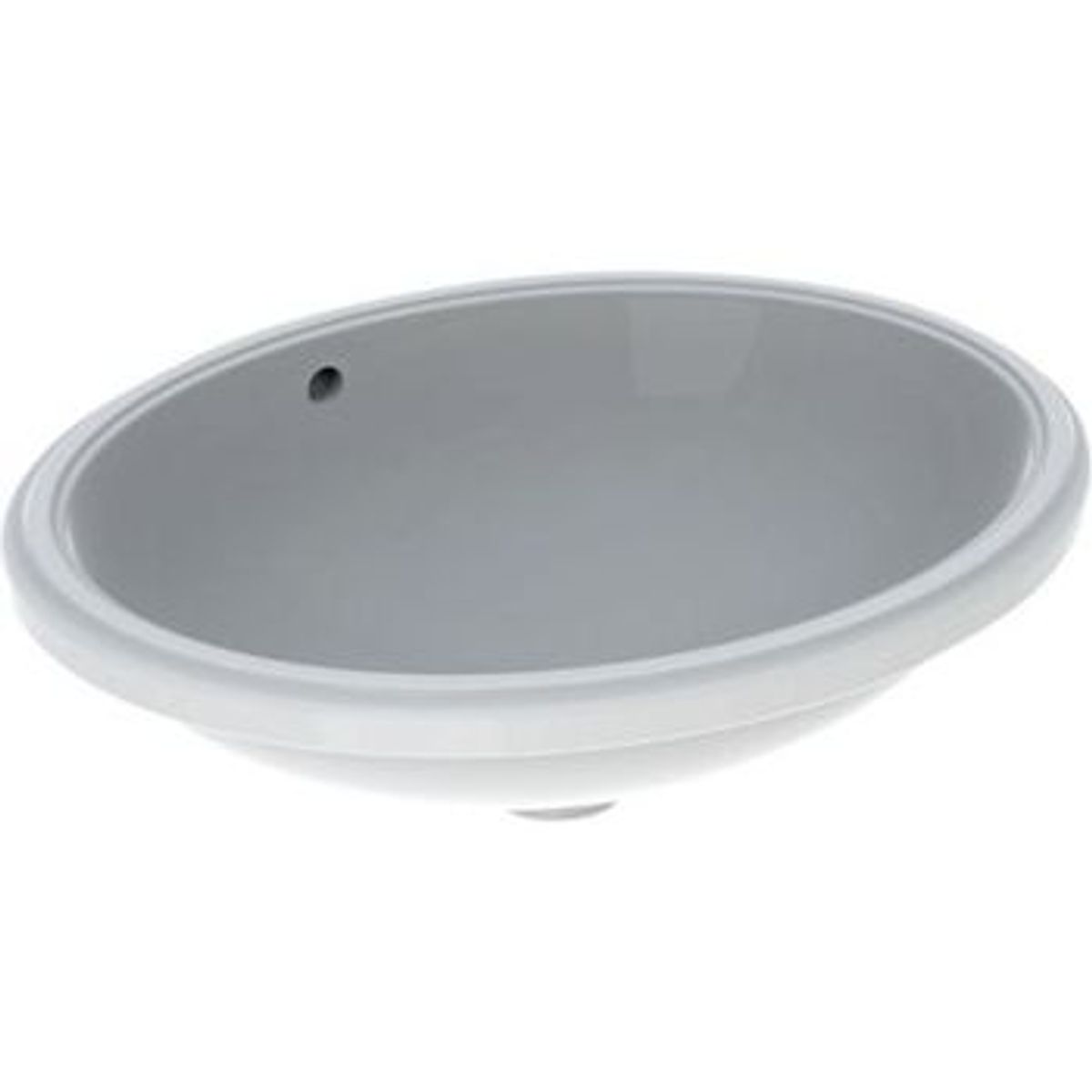 Geberit variform vask underl. oval 50x46 hvid kt