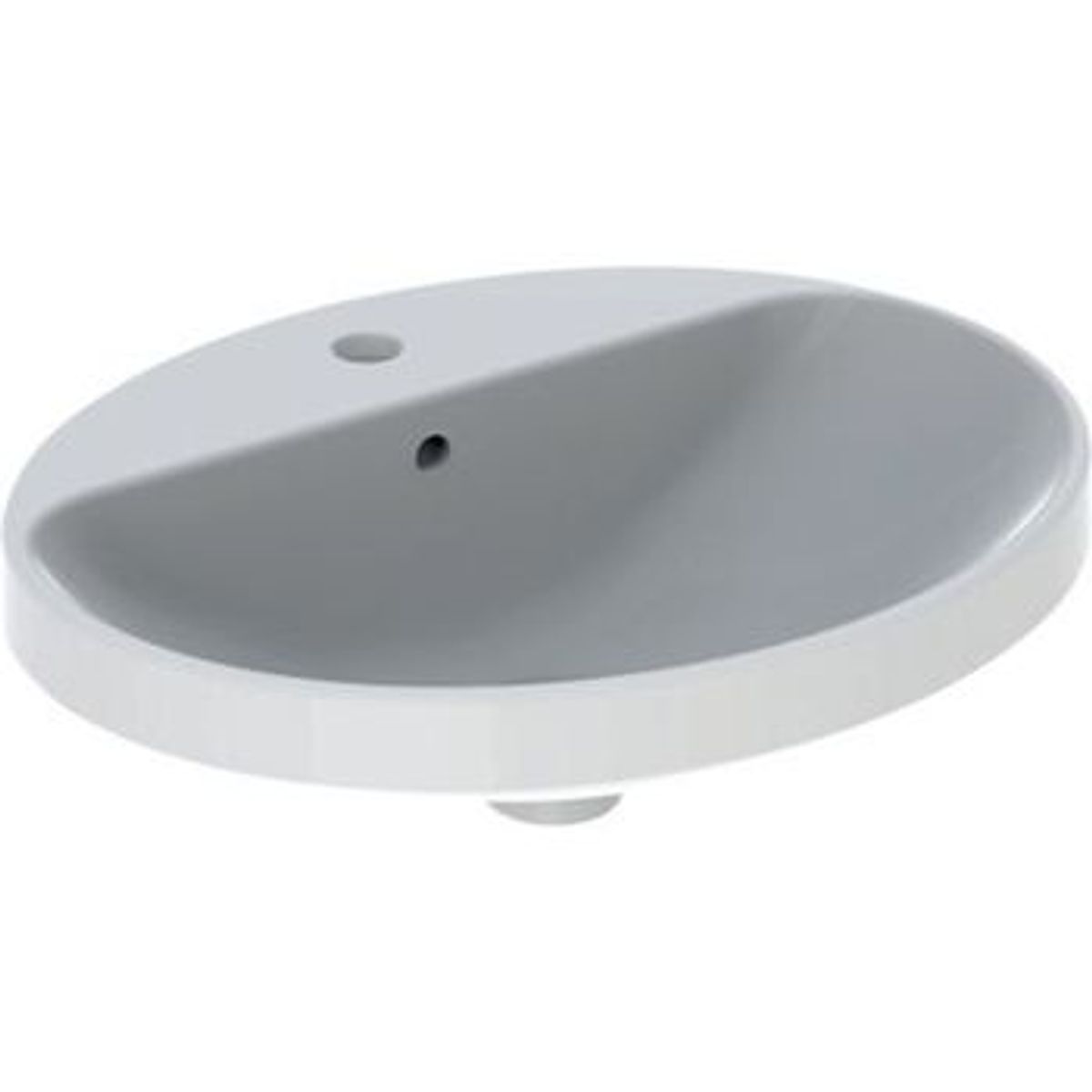 Geberit variform vask t/indb. oval 55x45 hvid