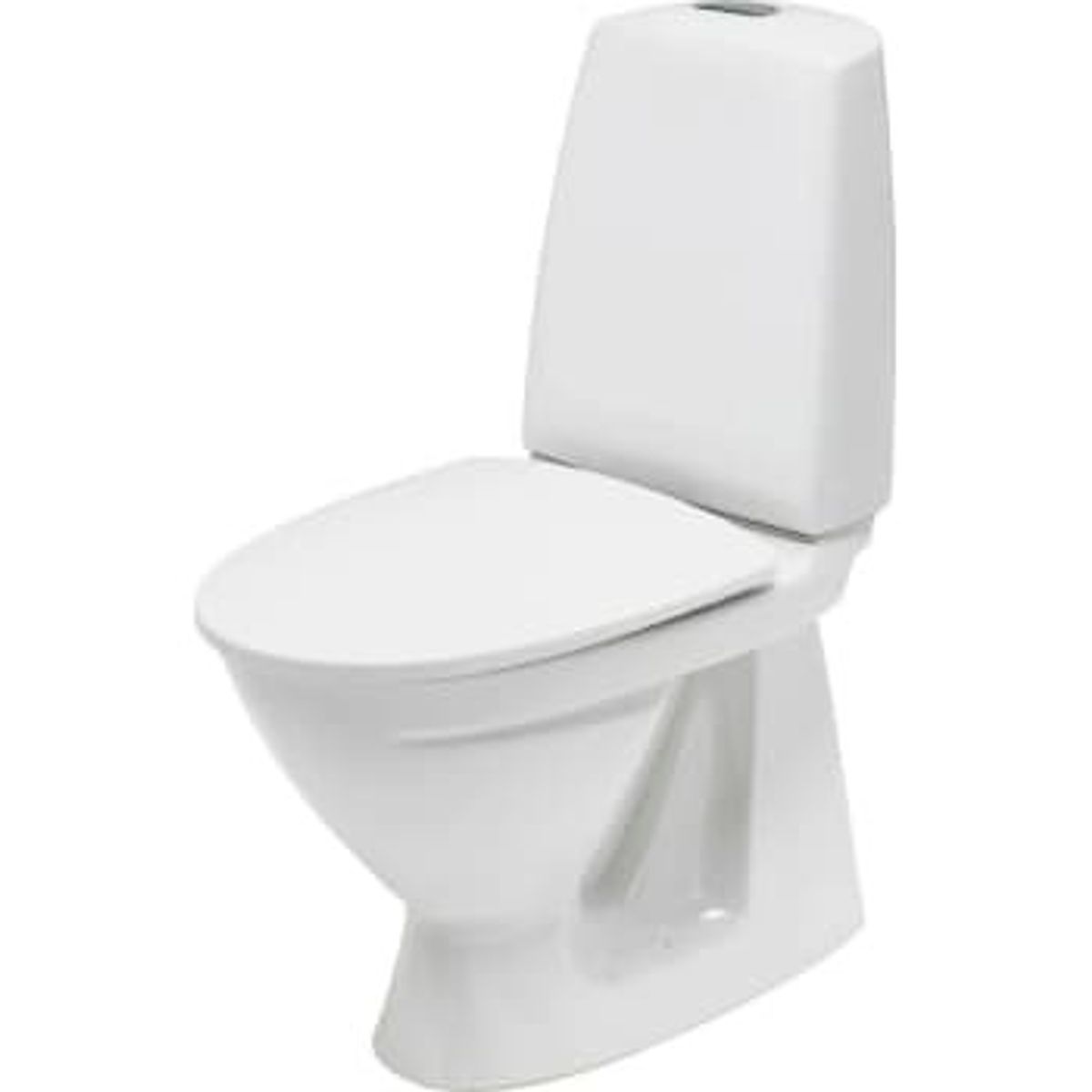 IfÖ Sign Toilet m/Indbygget S-lås, Hvid m/IfÖ Clean - 650x355 mm u/sæde