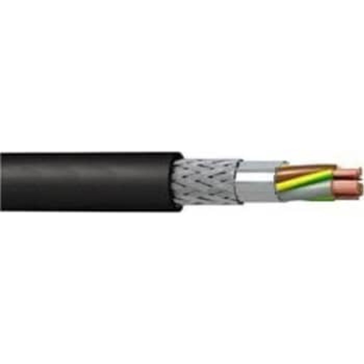 MTO Motorkabel 2YSLCYK-J EMC 3x1,5+3G0,25 mm², sort, T500