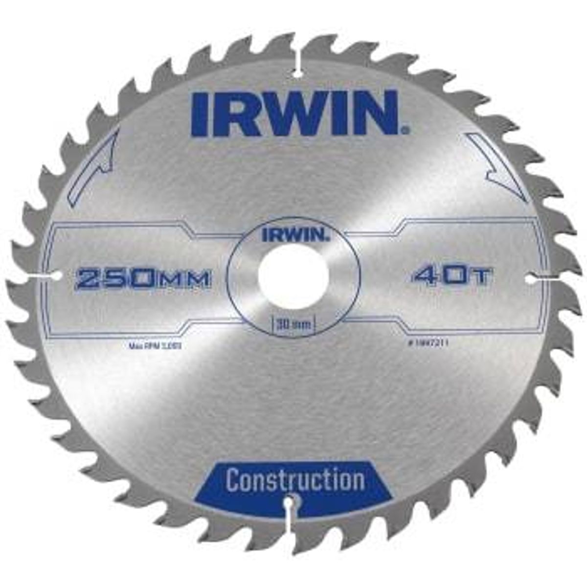 IRWIN rundsavklinge 40td ø250/30 3.0