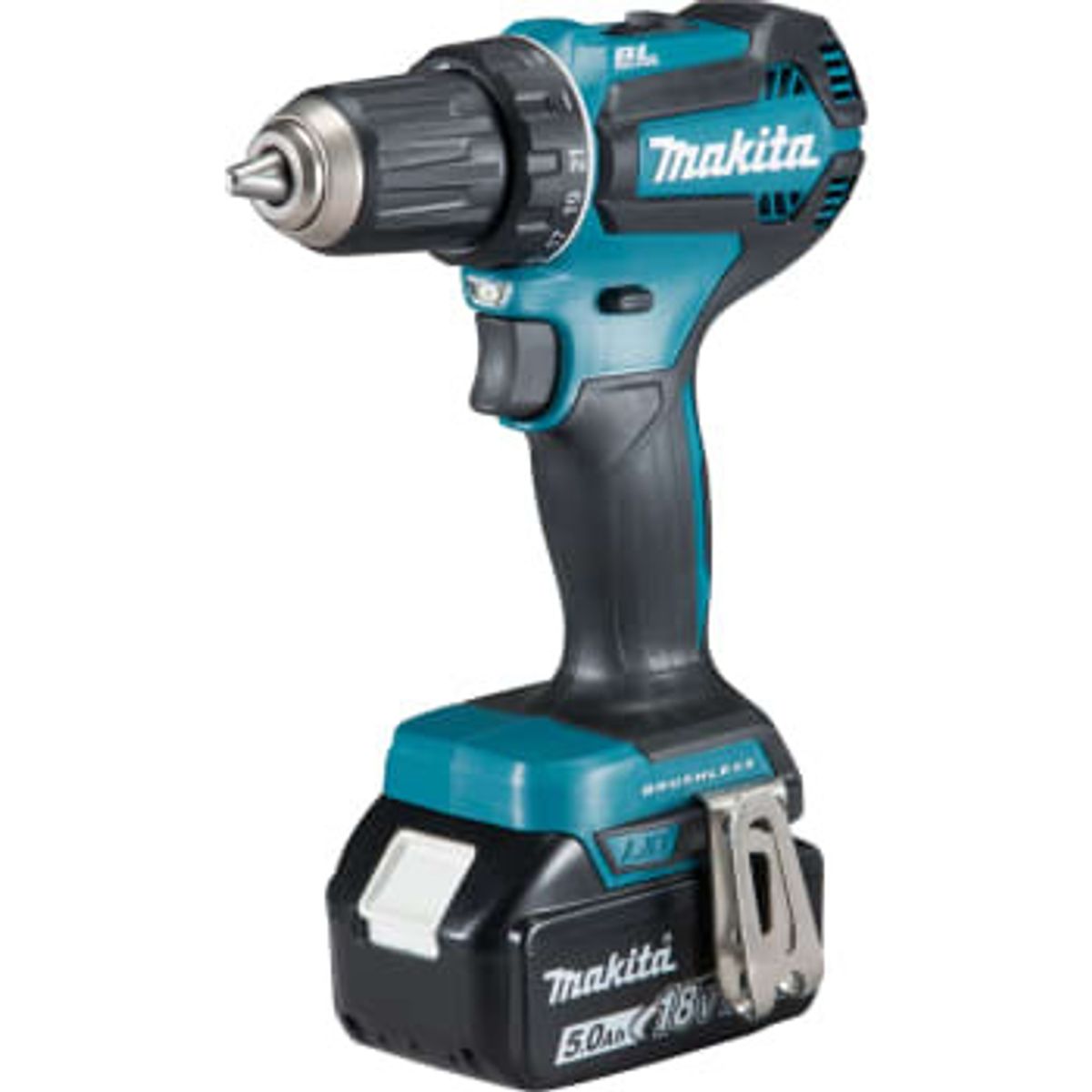 Makita bore-/skruemaskine DDF485RTJ, 2 X 18 V/5,0 Ah