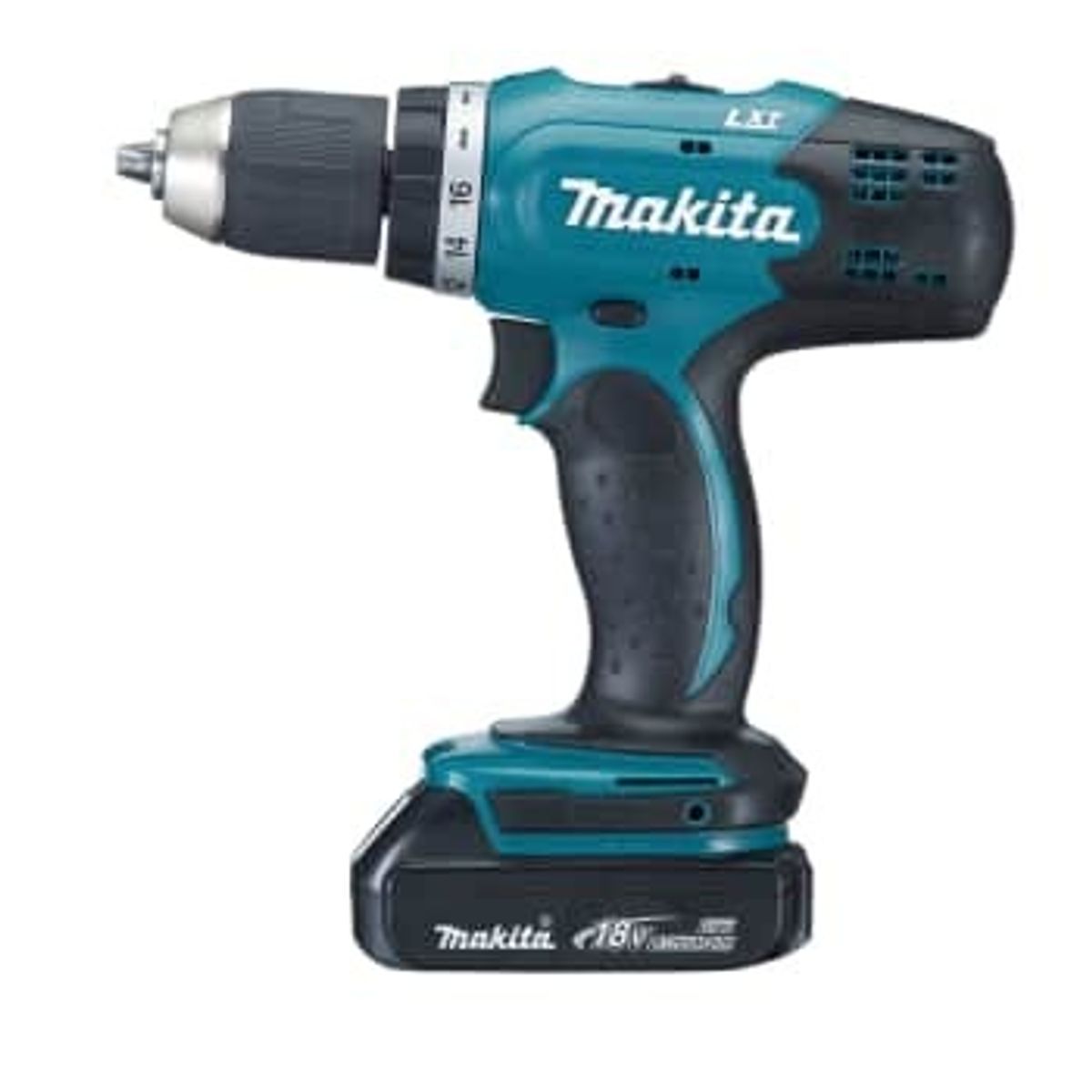 Makita bore-/skruemaskine DDF453RYJ, 2 x 18 V/1,5 Ah