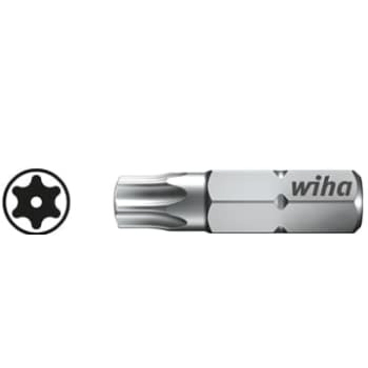 Wiha bits 25 mm, TORX® T10H Tamper (med boring) 2 stk