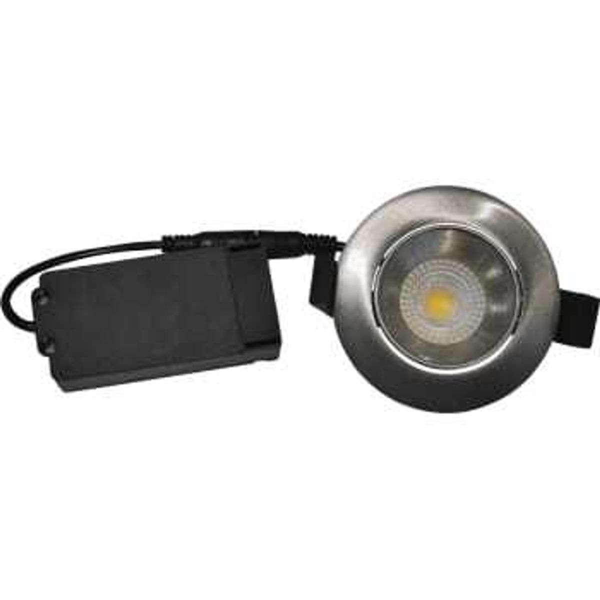 Nordtronic Downlight Velia Low Profile 5W 2700K Cri>95 rund, børstet alu