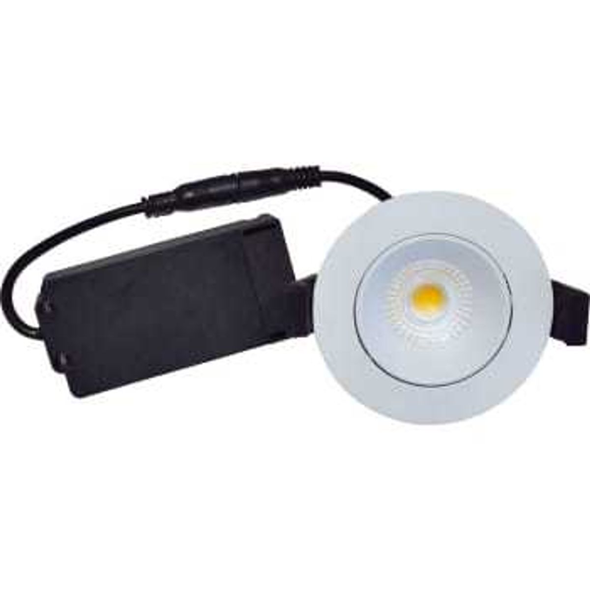 Nordtronic Downlight Velia Low Profile 5W 2700K Cri>95 rund, mat hvid