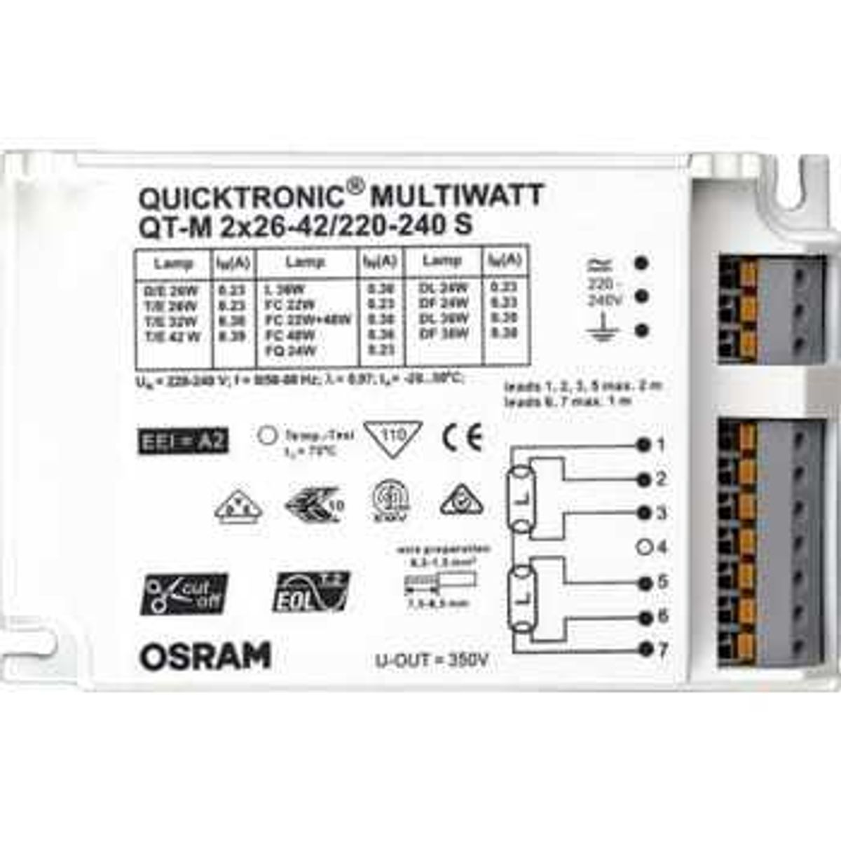 Ledvance Hf spole qt-m 2x26-42w