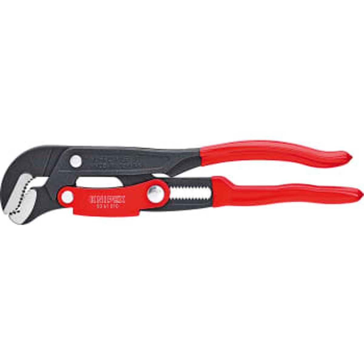 KNIPEX rørtang S-gab, grå pulvercoated, 420 mm