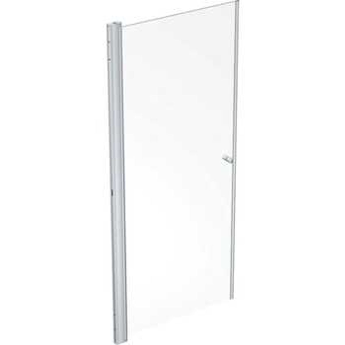 Contura Space lige dør mat profil/klart glas SPNK 900mm knopgreb