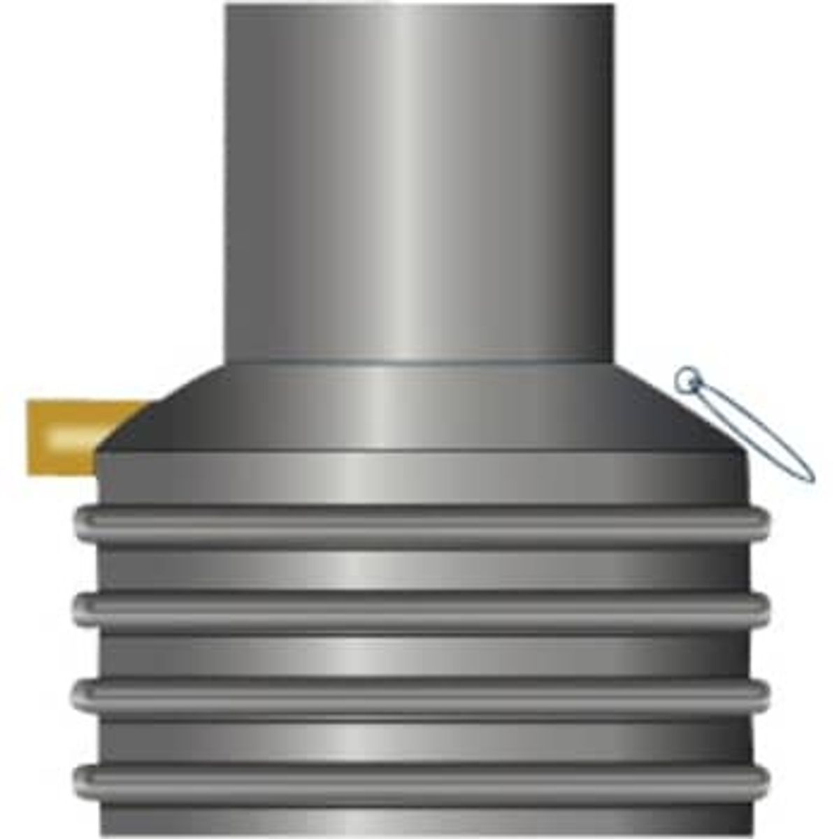 Wavin 600/1000 x 1300 mm opføringsrør til olieudskiller