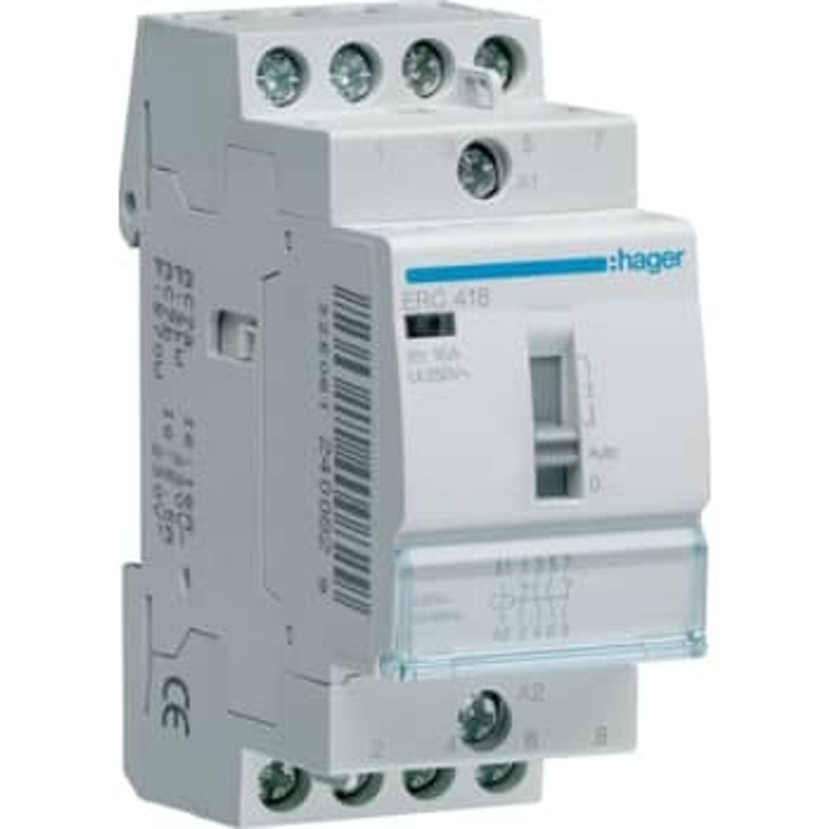 Hager Rel&aelig; 16a 2sl+2br 230v 2m