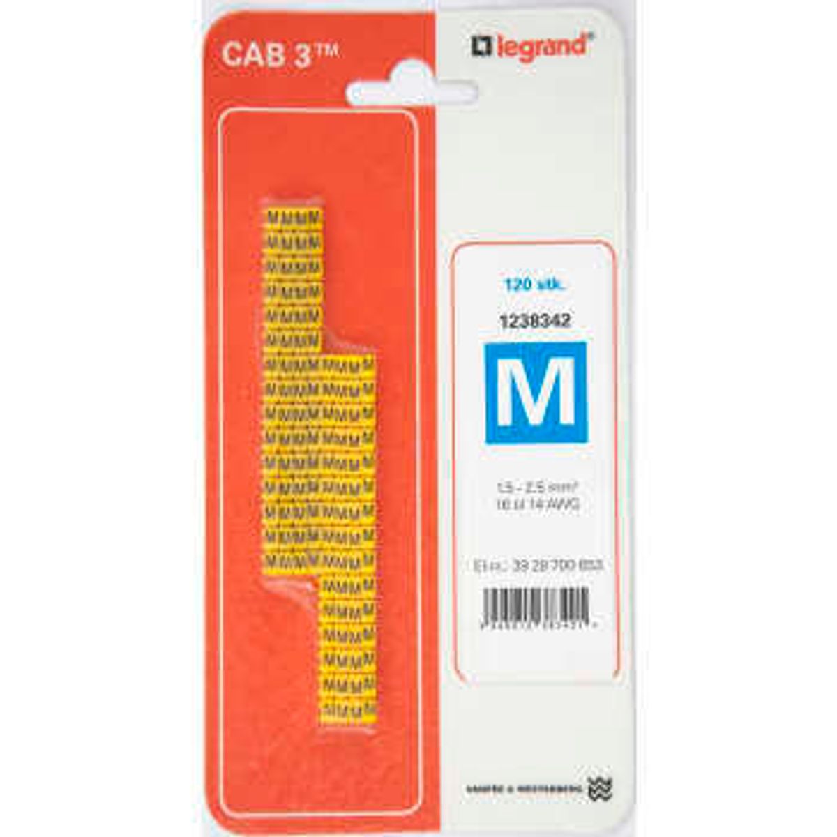 Legrand Cab3 ledningsmrk 1,5-2,5 (m) (120 stk)