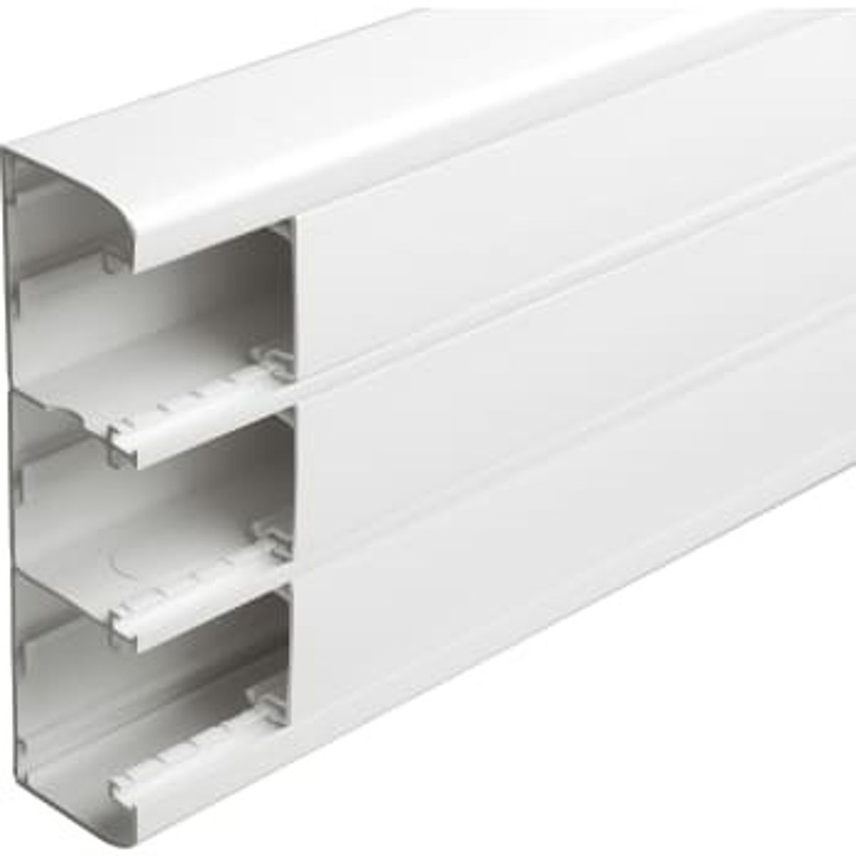 Legrand Kanal Kliksystem 50 x 180 mm med låg, hvid (8 mtr)