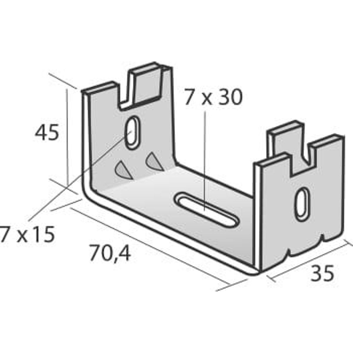 Legrand U-oph&aelig;ng uc 50-g