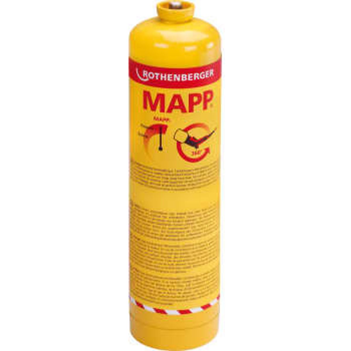 Rothenberger MAPP® gas, 7/16, EU-tilslutning, 380 g/788 ml.