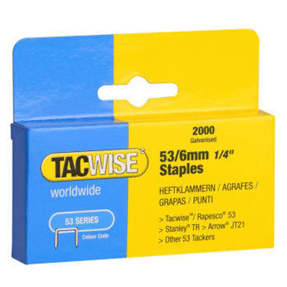 Tacwise hæfteklammer 53/6 mm