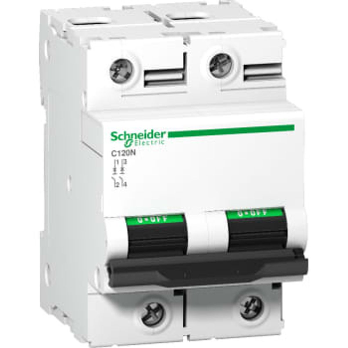 Schneider Electric Automatsikring c 2p 125a 10ka