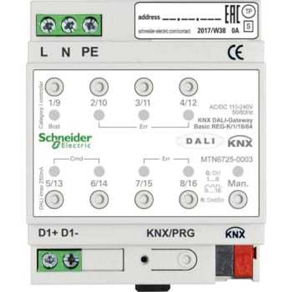 Schneider Electric Knx dali gateway basis 1/16/64