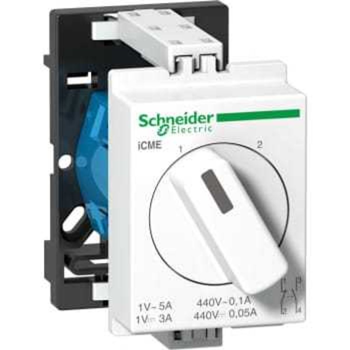 Schneider Electric Omskifter icme 10a 1sl+1br 1-2