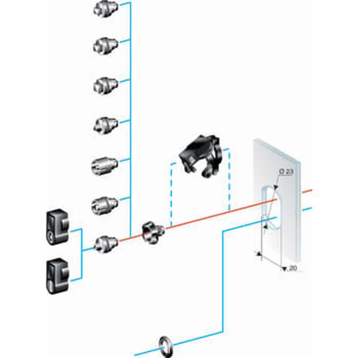 Schneider Electric L&aring;seindsats 3mm din db. f/plm