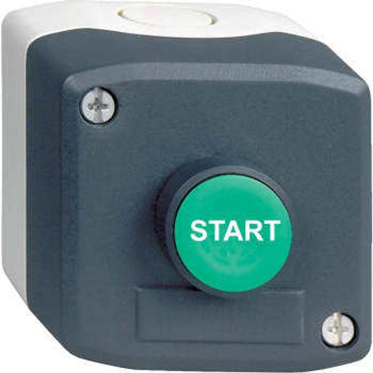 Schneider Electric Trykkasse med START, 1 tryk, 1 slutte, XALD103