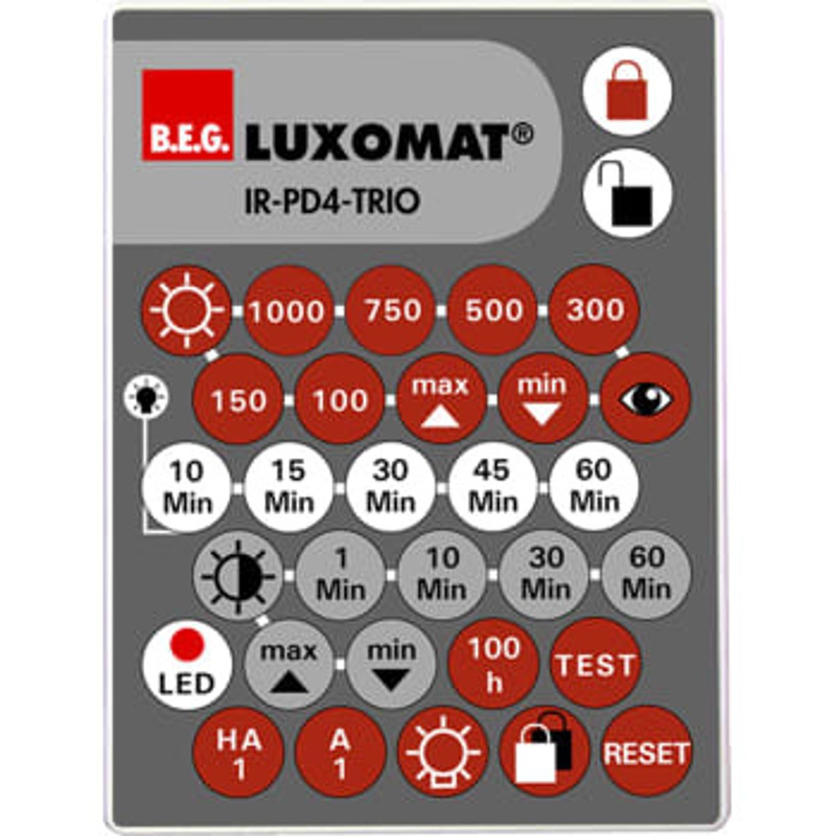 B.E.G. Fjernbetjening ir-pd4-trio