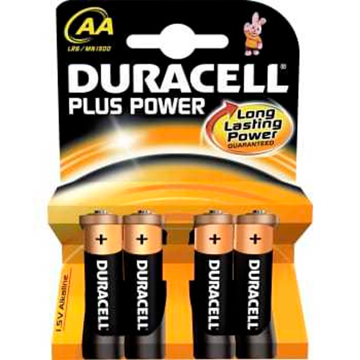 Duracell Plus Power batteri, AA LR6, 4 stk.