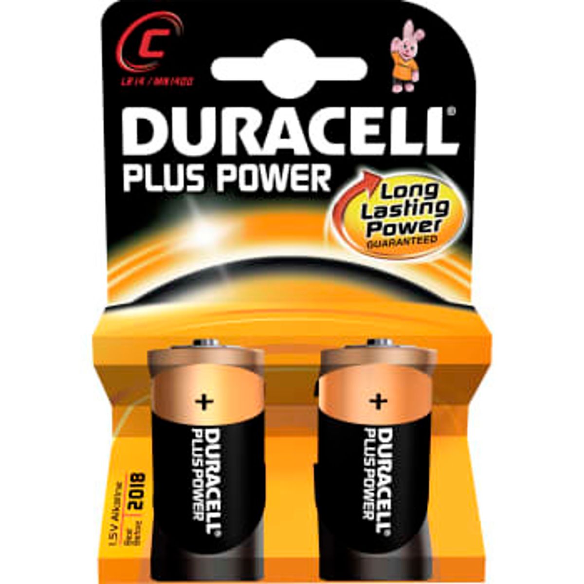 Duracell Plus Power batteri, C LR14, 2 stk.