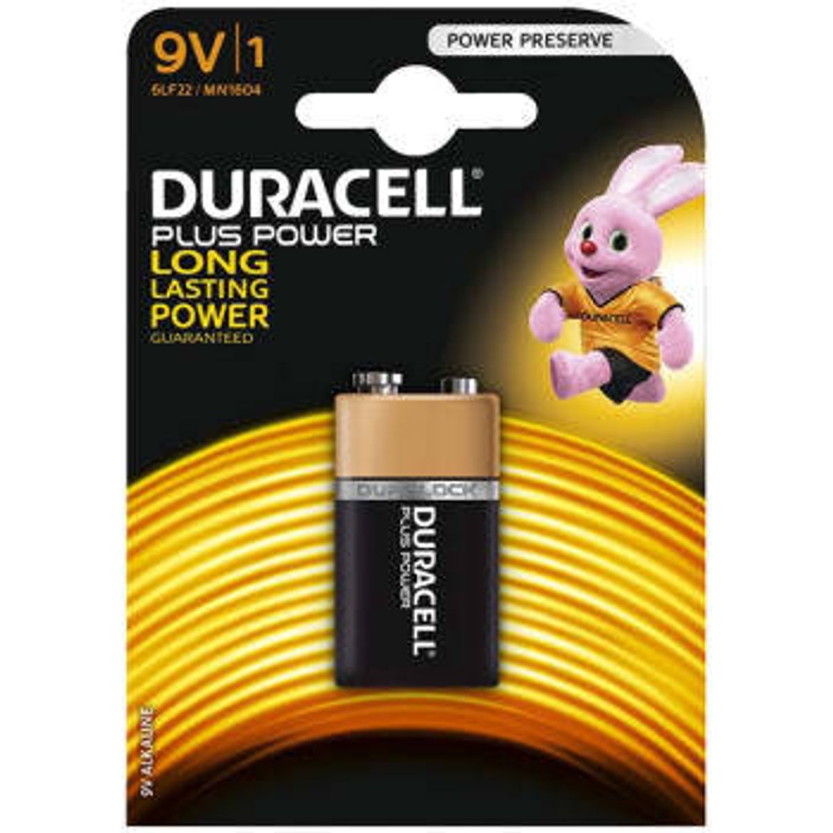 Duracell Batteri 6lr61 9v plus power k1