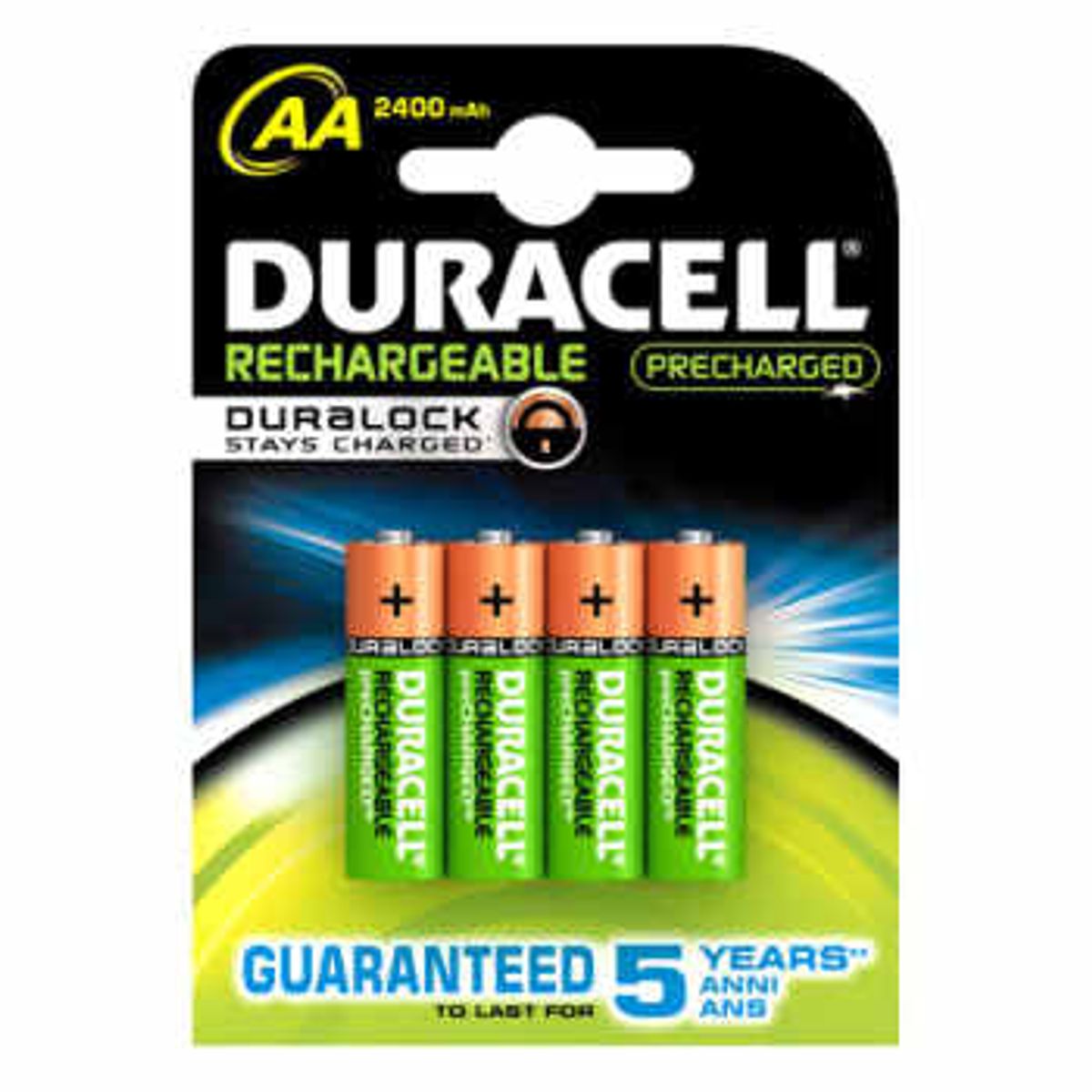 Duracell batteri, STAYCHARGED, AA, 4 stk.