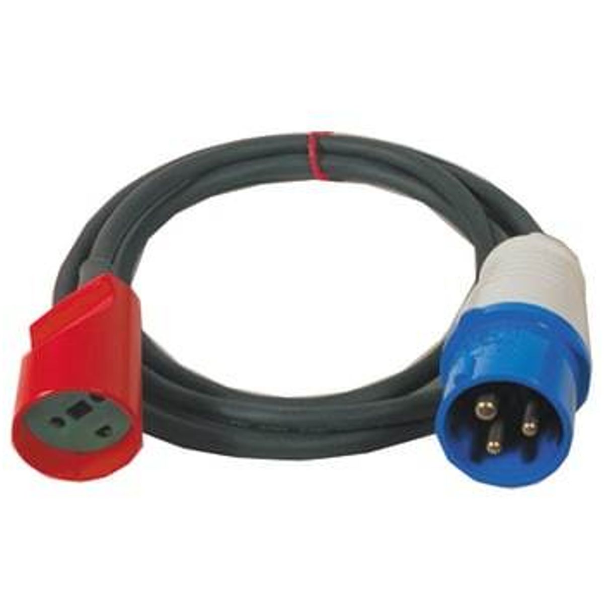 Wexim Adapterkabel PA102, 16A 230V CEE/DK stik, 1M