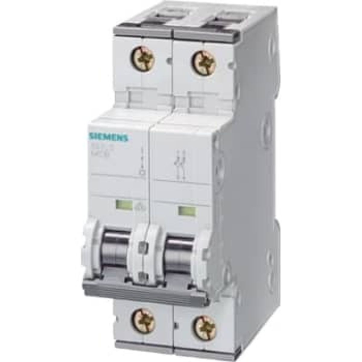 Siemens Automatsikring B 6A, 1P+N, 6kA, 5SY6506-6