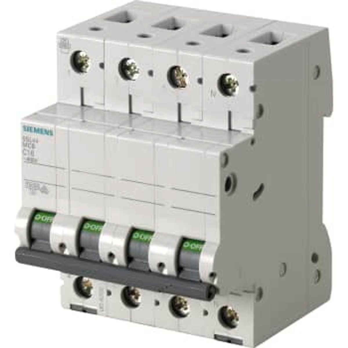 Siemens Automatsikring C 10A 3P+N 10kA 5SL4610-7