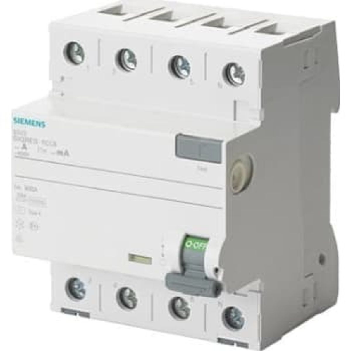 Siemens Sigres Fejlstrømsafbryder HPFI 40A, 4P, 30mA, 4MW, 5SV3344-6KK12